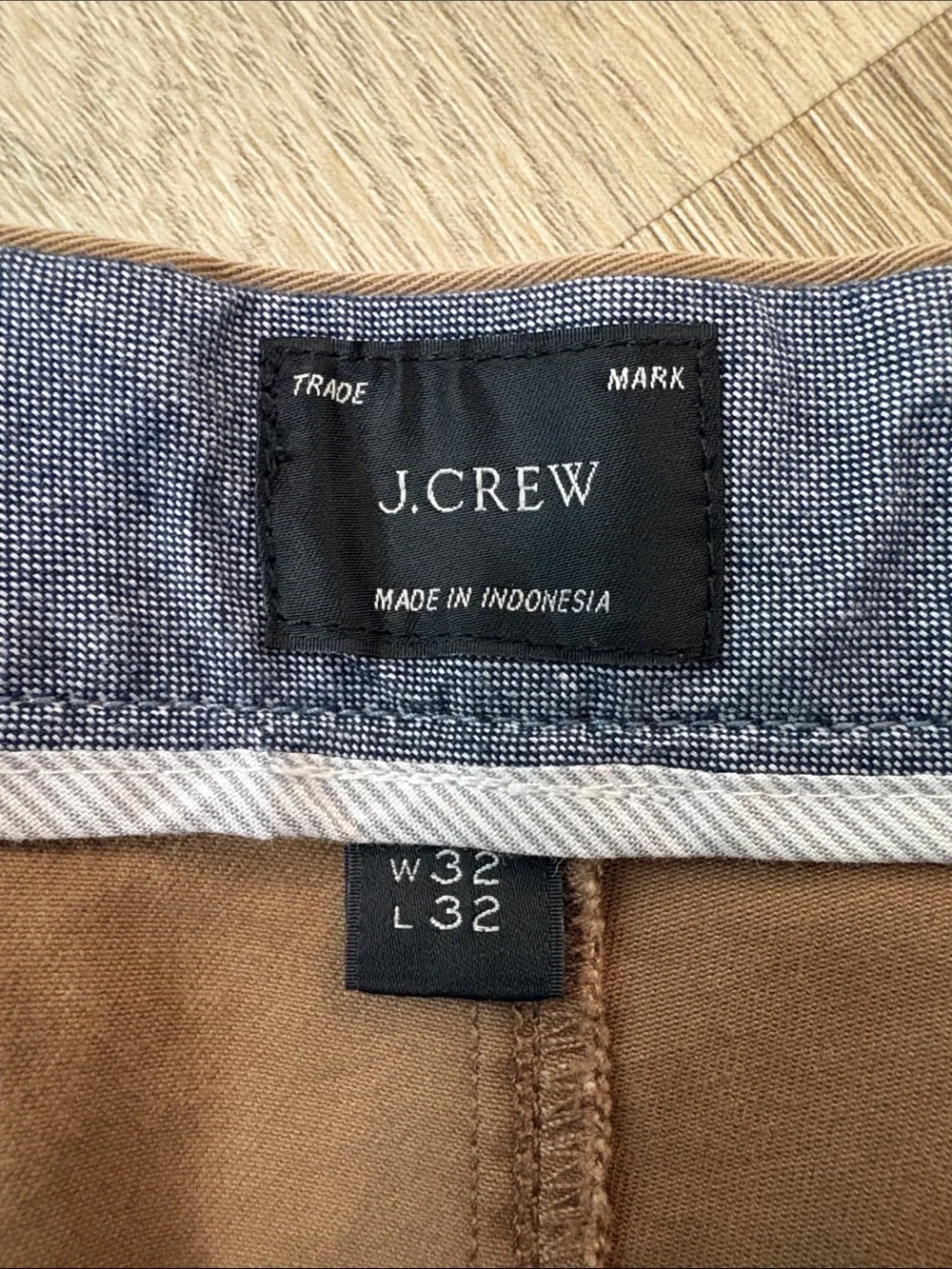 J.Crew Mens 1040 Athletic Tapered Fit Stretch Chino Pants 32x32 business casual